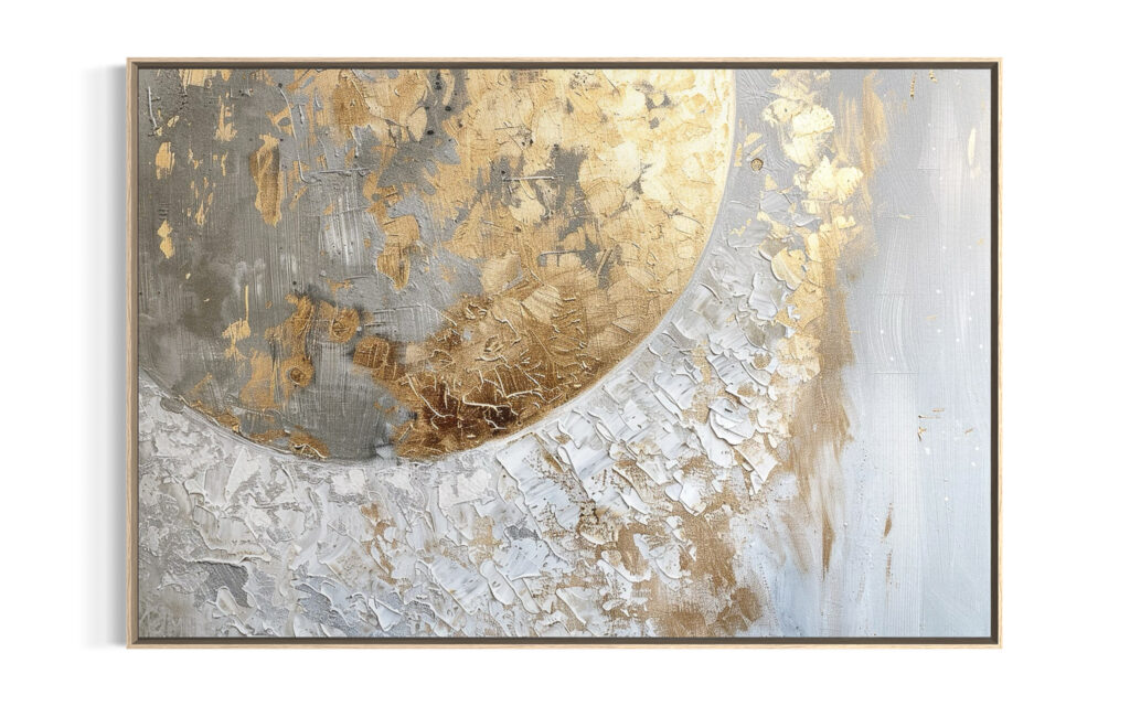 Obraz w ramie RIIMARE Rama Gold Texture