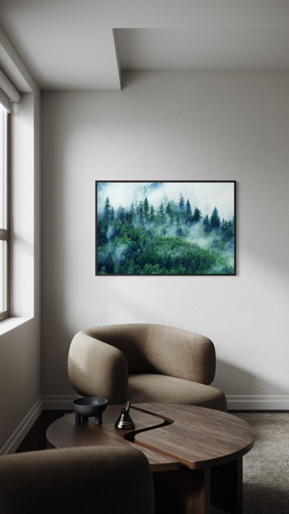 Obraz w ramie RIIMARE Rama Foggy Forest