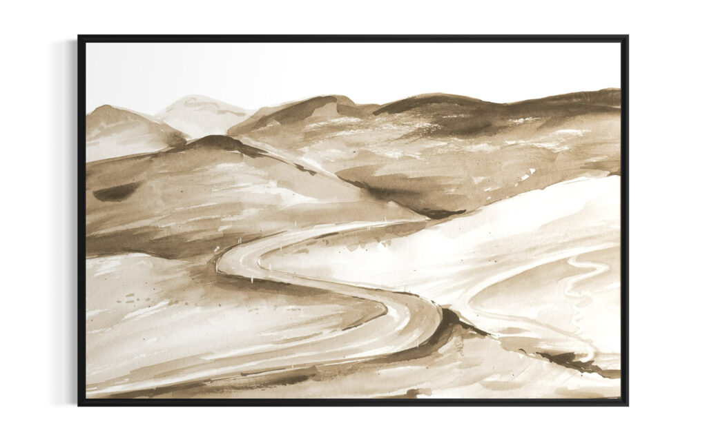 Obraz w ramie RIIMARE Rama Boho Landscape