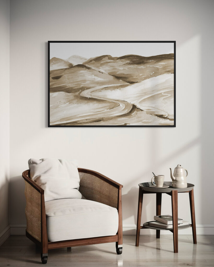 Obraz w ramie RIIMARE Rama Boho Landscape