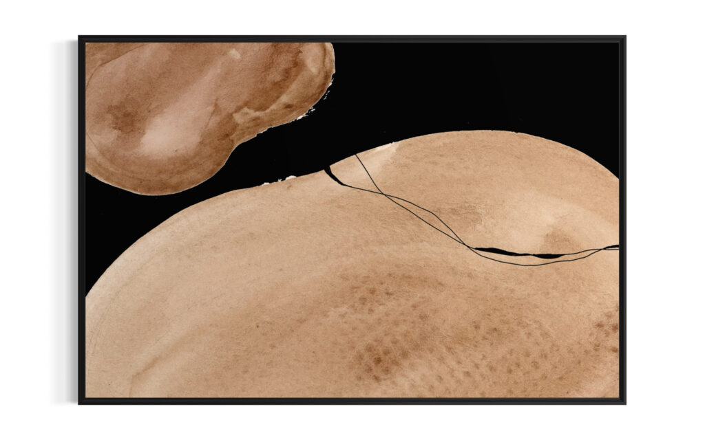 Obraz w ramie RIIMARE Rama Dark Beige