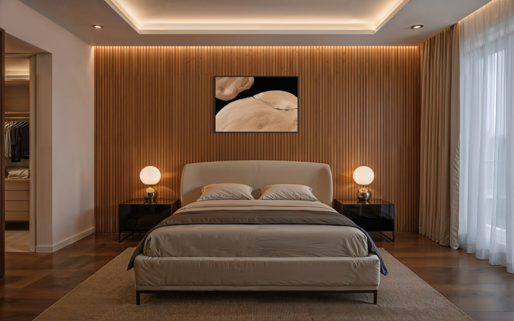 Obraz w ramie RIIMARE Rama Dark Beige