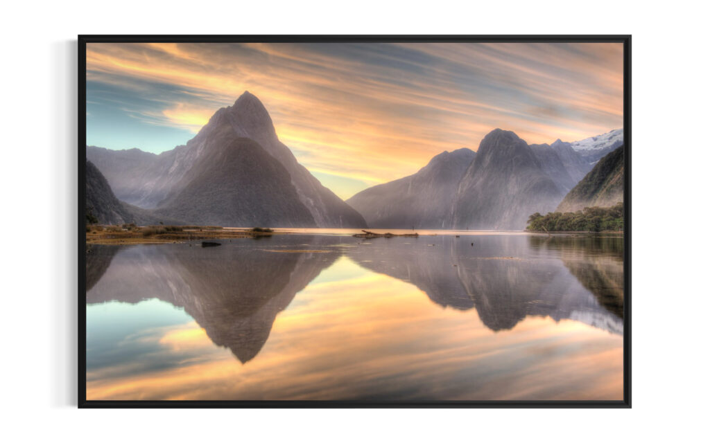 Bild im Rahmen RIIMARE Rahmen Mountain Reflection