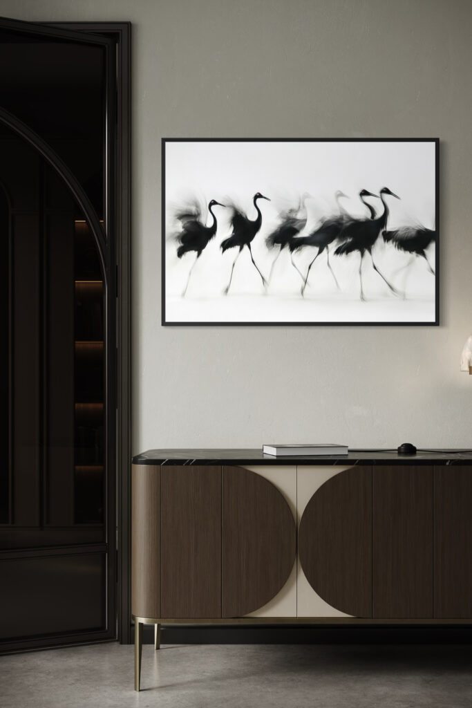 Obraz w ramie RIIMARE Rama Cranes In Motion