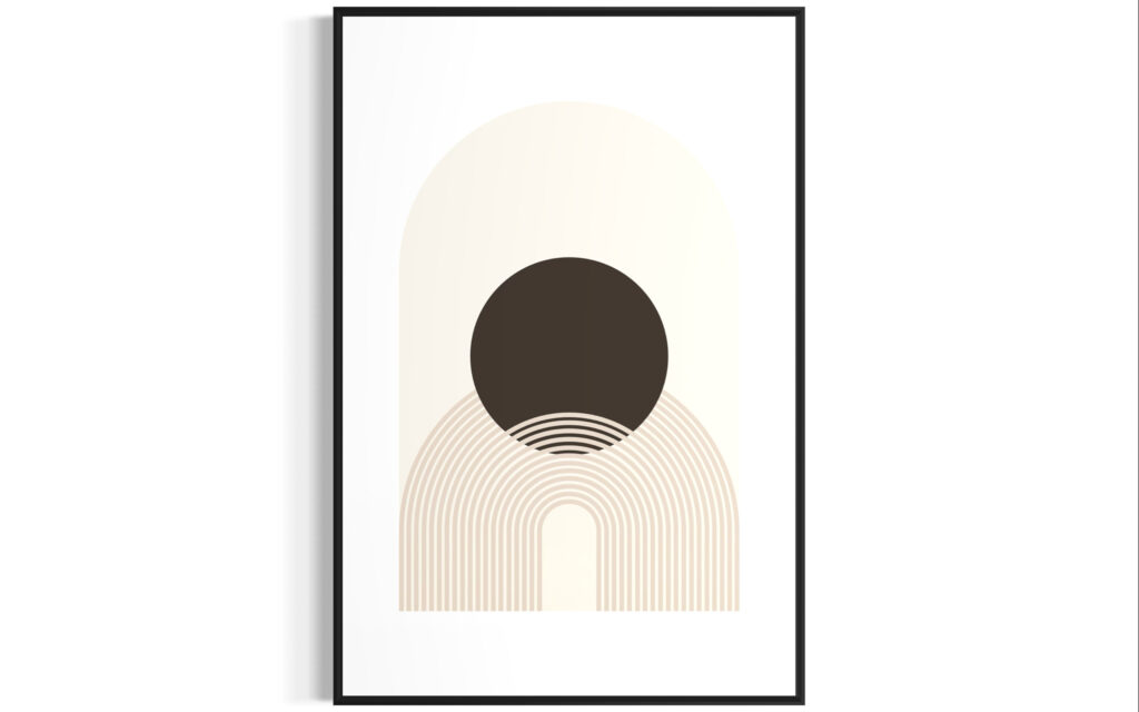 Obraz w ramie RIIMARE Rama Geometric Arches