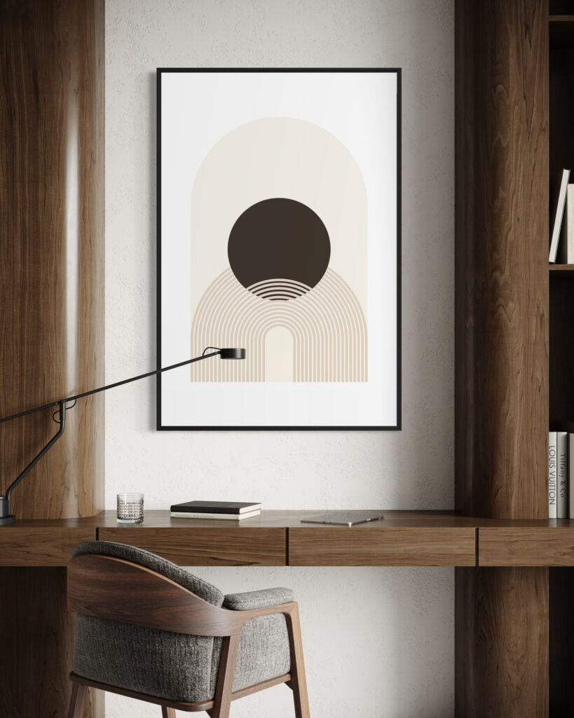 Obraz w ramie RIIMARE Rama Geometric Arches